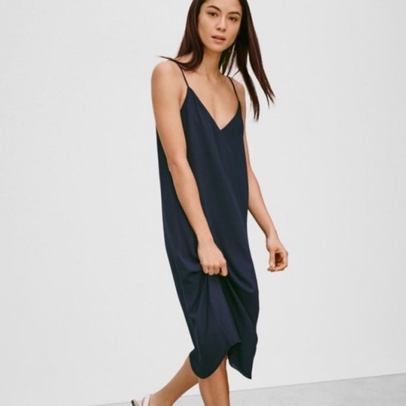 Babaton Templeton Slip Dress in Navy